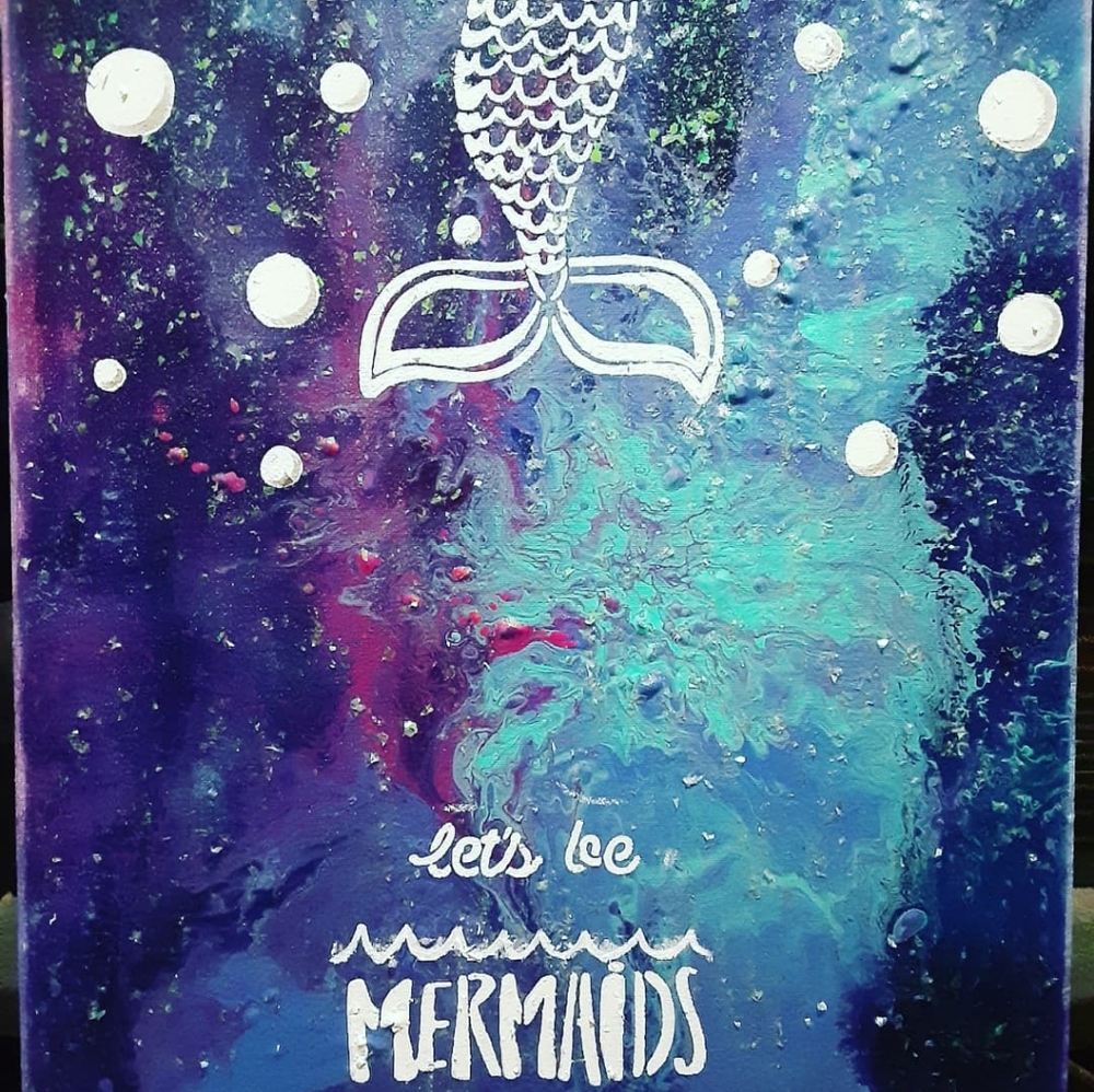 Original Mermaid Painting 16X20